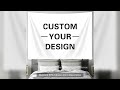Custom Tapestry Wall Hanging Room Decor Aesthetic Personalized Tapestry Boho Hippie DIY Tapestries P