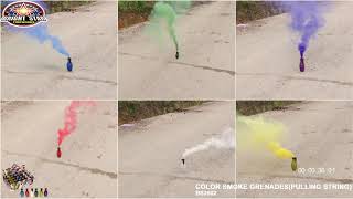 COLOR SMOKE GRENADES PULLING STRING BS2602 by Bright Star Fireworks