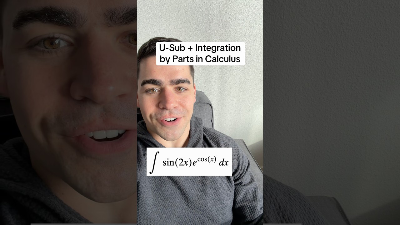 How to solve using u-sub + integration by parts in calculus