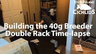 Bonus: Building the 40g Breeder Double Rack Time-lapse Easy 40 Gallon Breeder Double Stand Update