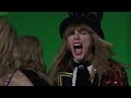 taylor swift freaks out while filming her former selves in music vid