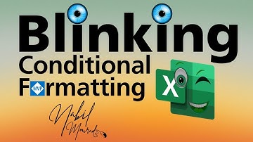 Knipperende voorwaardelijke opmaak... Ja, Excel knippert