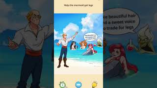 Brain Twist Fun Annoying Quest Level 5 // Help Mermaid Get Along // Walk Through // Puzzle Gamer