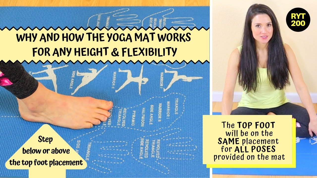 WHY & HOW THE YOGA MAT WORKS FOR ANY HEIGHT (CopyCat Yoga® Instructional Yoga Mat) 2min YouTube