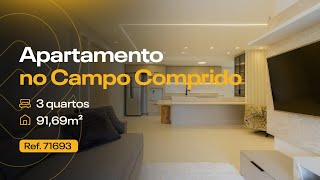 Apartamento no edifício Santorini com 3 quartos, no Campo Comprido - JOTA8 Imóveis