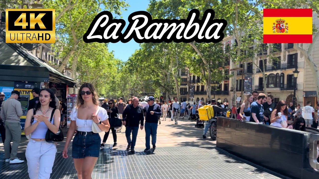 🇪🇸LA RAMBLA | BARCELONA BARCA | SPAIN 2025 | WALKING TOUR | [FULL TOUR] 4K60fps