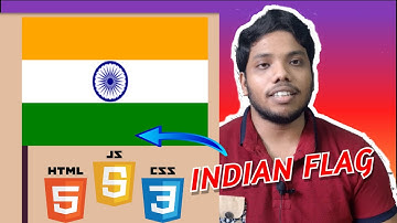 How to Make Indian Flag Using Simple Html, Css and Js | National Flag | Republic day