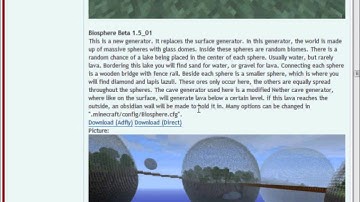 How to install BioSphere mod in MC