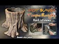 Wowww keren ‼️  Cara membuat pot bunga bentuk akar pohon || Tanpa rangka ||full semen || DIYpot..