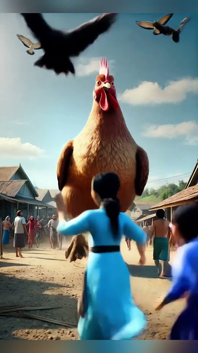 Merpati Besar Masuk Desa | Kisah Nyata Merpati dan Ayam #shorts #trending #ai #2025