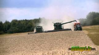 JOHN DEERE S680i en doublet pour la moisson du blé en 2012