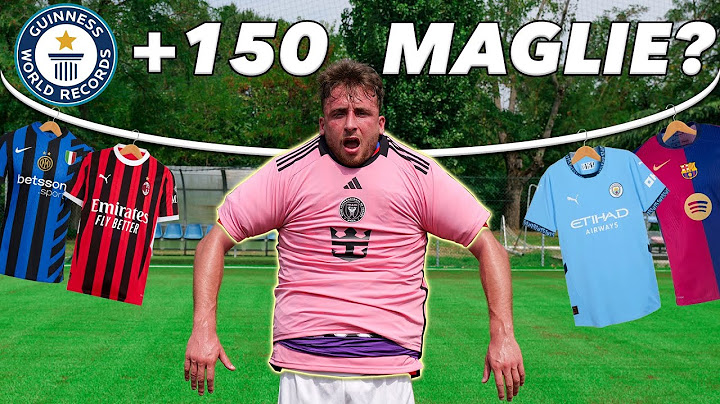 BATTO il RECORD MONDIALE di maglie da calcio INDOSSATE di fila!!