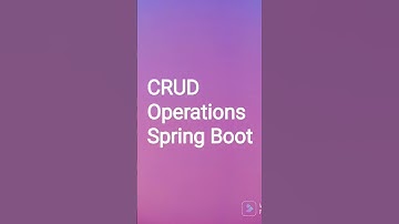 CRUD operations Springboot Deployed to AWS EC2...