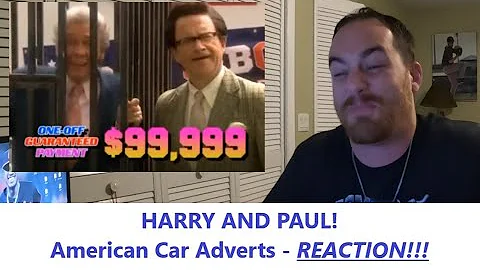 American Reacts | HARRY AND PAUL | Bob and Bob's Car Advert | REACTION