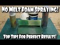 No Melt Foam Spray Paint & Primer Techniques!