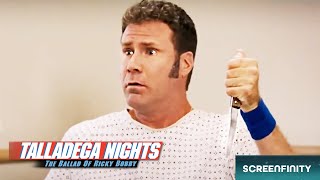 Ricky Stabs His Leg To Prove A Point (ft. Will Ferrell) | Talladega Nights (2006) | Screenfinity Net Worth