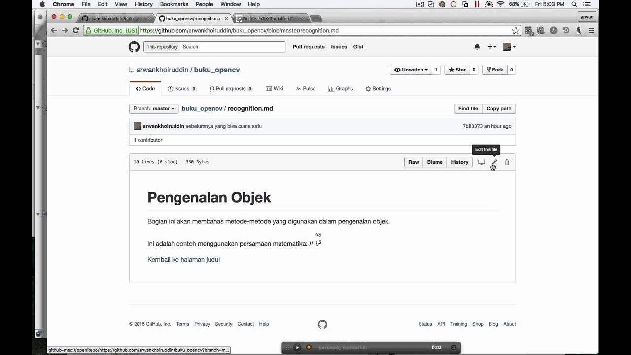 How To Put Math Equation In Github Md File Youtube