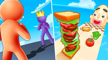 Sandwich Runner vs Giant Rush! - All Levels Gameplay Walkthrough Android & IOS - NEW APK GAME!