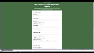 Prequalification - Oregon Centralized Application