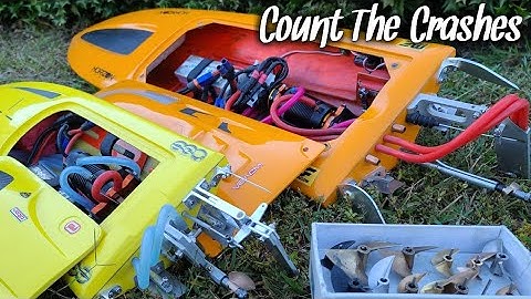 Deltaforce 23 & 35 Prop Testing with Rc Boat Crashes