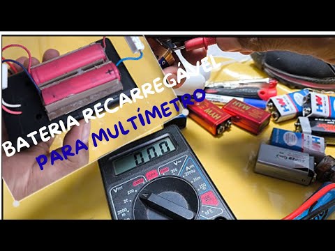 Rechargeable batteries for multimeters - make your own battery bank.