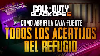 Todos Los Acertijos Del Refugio Como Abrir La Caja Fuerte Puzzle Del Piano Black Ops 6