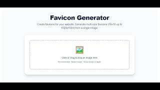 Favicon Generator 1.0.0: Make Your Website Look Pro! 🚀 Create Custom Icons & HTML Code Instantly!