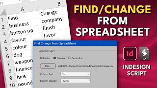 InDesign Script Find Change From Spreadsheet screenshot 5