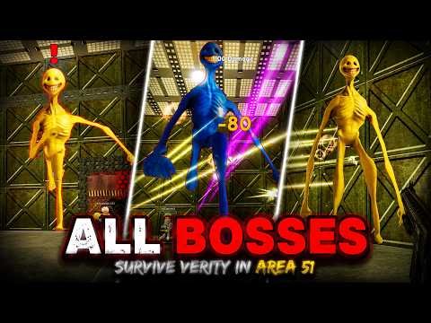 All Bosses - Survive Verity In Area 51 - Roblox