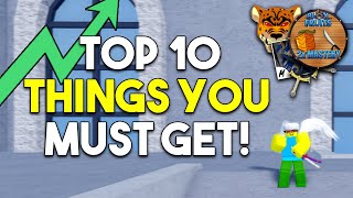 TOP 10 THINGS You MUST Get In Blox Fruits! - Update 19