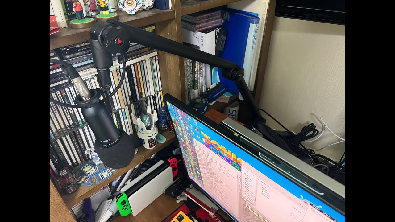 케이블 내장형 고급 마이크 거치대 조이트론 TSG AL400