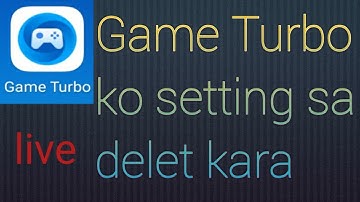 game turbo ko delete kaise kare | How to uninstall Game Turbo