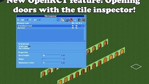 New OpenRCT2 feature: Opening doors with the tile inspector!