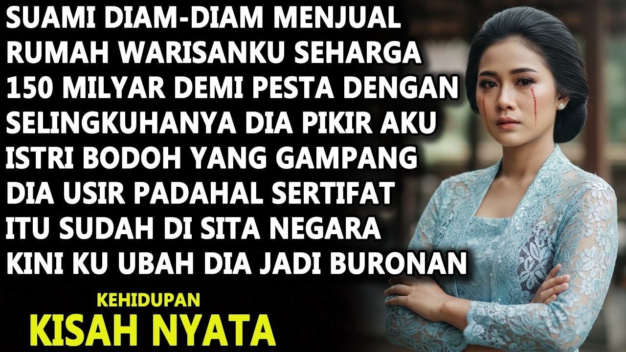SUAMIKU TEGA MENJUAL RUMAH WARISAKU DEMI NAFKAHI PELAKOR , SETELAHNYA KU BUAT DIA JADI BURONAN
