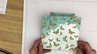 BUTTERFLY BRILLIANCE; HOW TO GET A GOOD IMPRESSION WITH A BACKGROUND STAMP