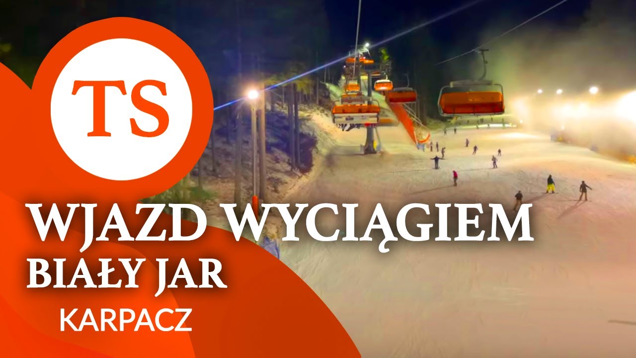 Karpacz Biały Jar - Wjazd wyciągiem Styczeń 2022