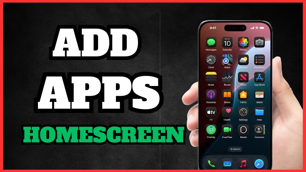 How To Add Apps To Home Screen On iPhone | Full Guide - YouTube
