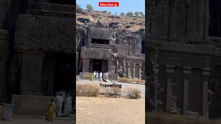 Monolithic Ellora caves #travel #caves #shortsfeed