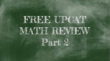 UPCAT Math Review - Part 2