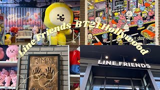 Line Friends x BT21 Hollywood Store Tour   BT21 BTS Merch Haul unboxing - SO CUTE!!! 💜❤️