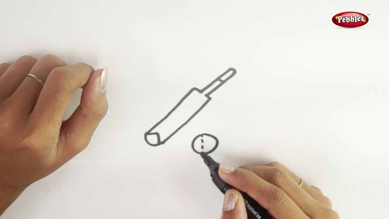 Drawing Step By Step How to Draw Bat and Ball Learn Drawing For Beginners Drawing Basics
