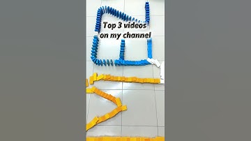 🔥 Top 3 Domino Videos That Shocked Everyone | Best Compilation 2025 #dominoes #shorts