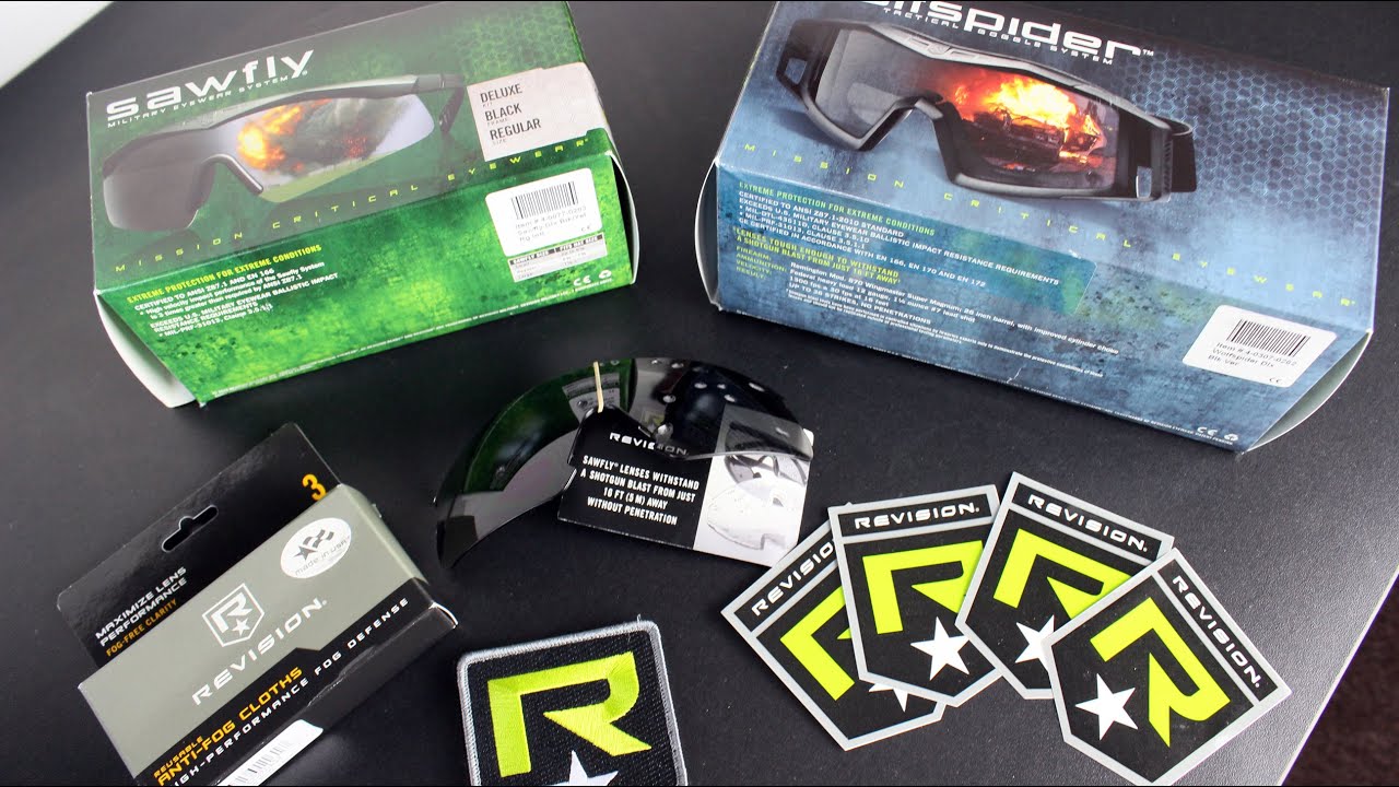 Revision Eyewear - Sawfly Glasses & Wolfspider Goggle Airsoft / Milsim