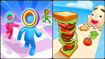 Layer Man 3D🆚Sandwich Runner 3D New Levels Big New Update Max Walkthrough Android iOS Gameplay level