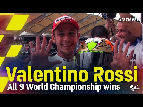 #GrazieVale: All of Rossi's 9 World Championship wins