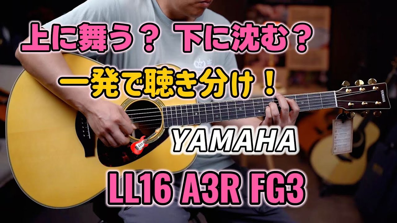 🎸 YAMAHA LL16とA3Rを一発で聴き分け！FG3も参戦！ - YouTube