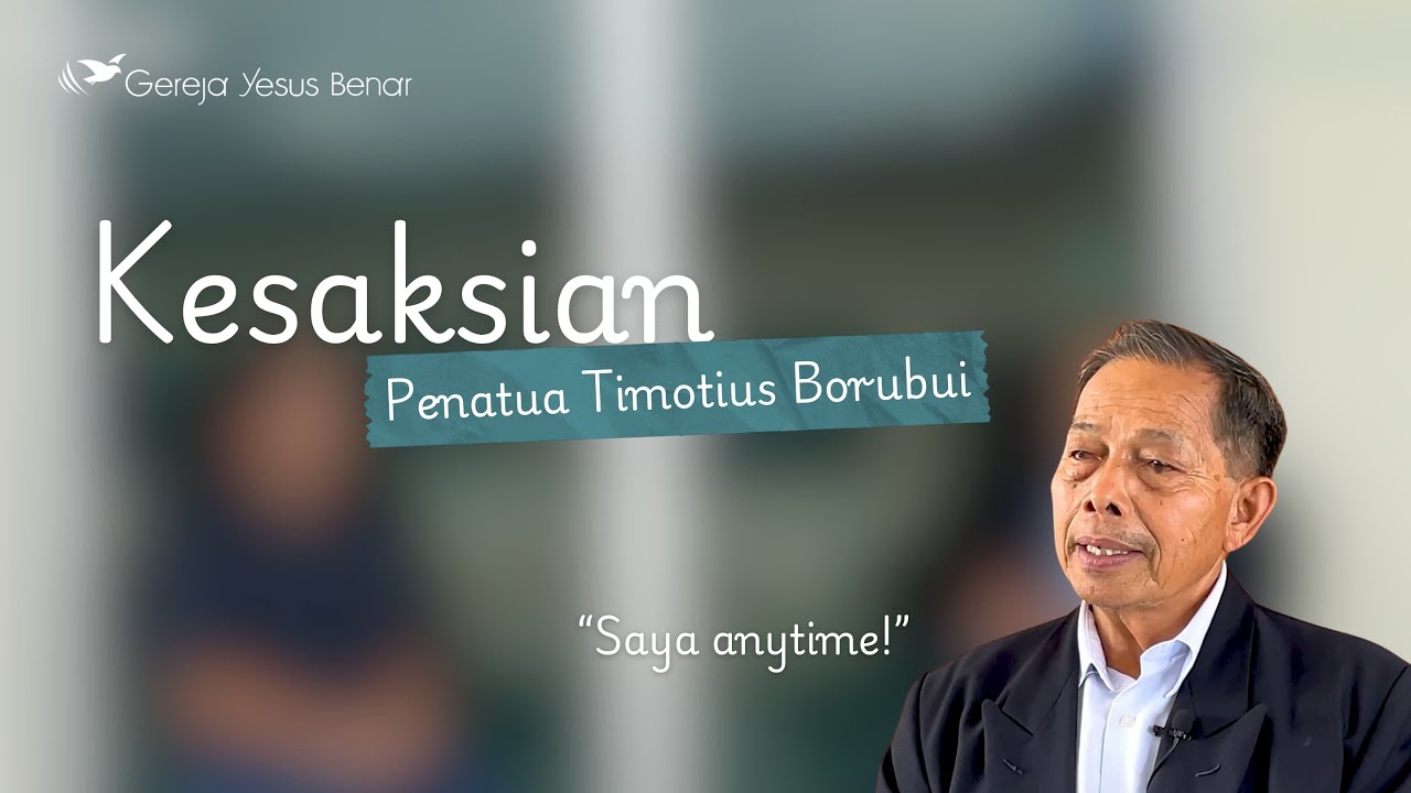 Saya Anytime! | Kesaksian Pnt. Timotius Borubui
