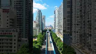 Bus rapid transit (BRT) in China #trending #viral #bus #rapid #transit #china #tech #shorts #chinese