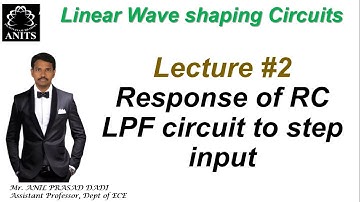 ECA-I Response of RC low pass filter circuit to step input