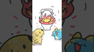 Flame Toilet🔥🚽 #capoo